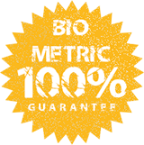 frphoto "100% Biometric" Guarantee Seal