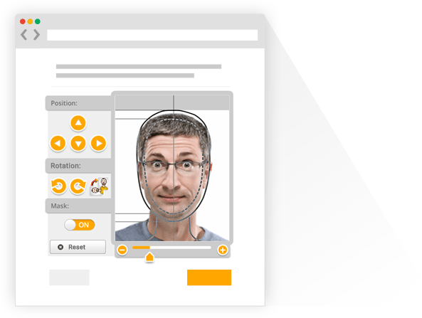 frphoto's Online Passport Photo Generator for creating biometric passport pictures